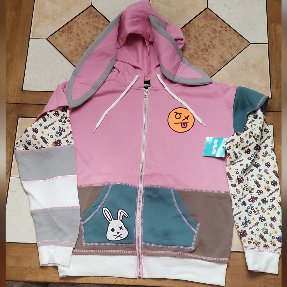 Borderlands Tiny Tina Hoodie Bunny Ears Cosplay Medium